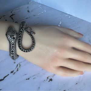 Silver Snake Reptile Bracelet